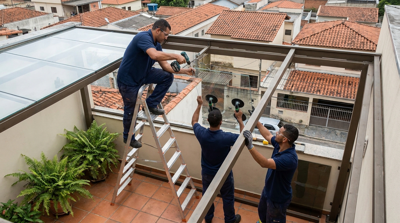 Cobertura de Vidro em Campinas‑SP