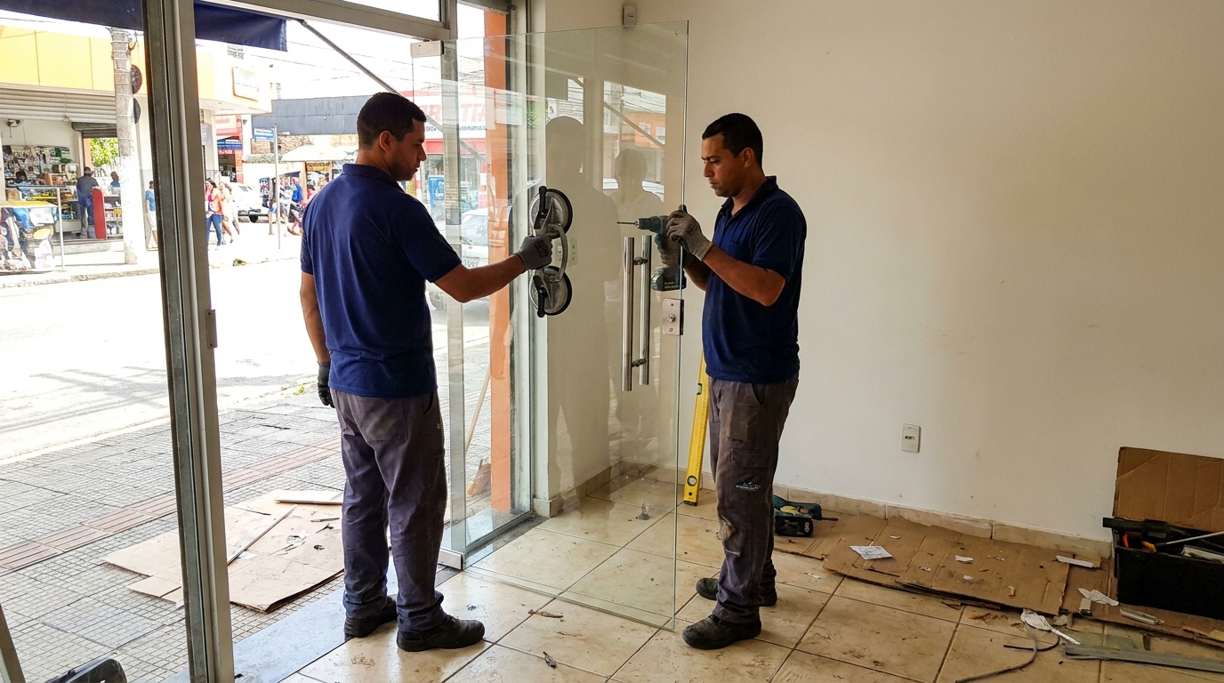 Portas em Vidro em Campinas‑SP
